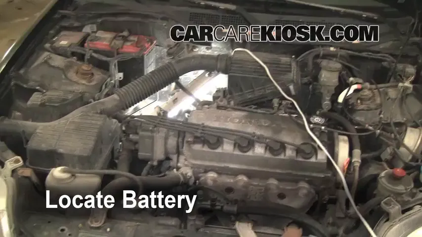 1997 Honda Civic LX 1.6L 4 Cyl. Battery Replace